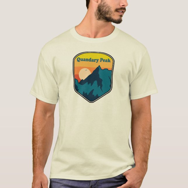Camiseta Quandary Peak Colorado Sunrise (Anverso)