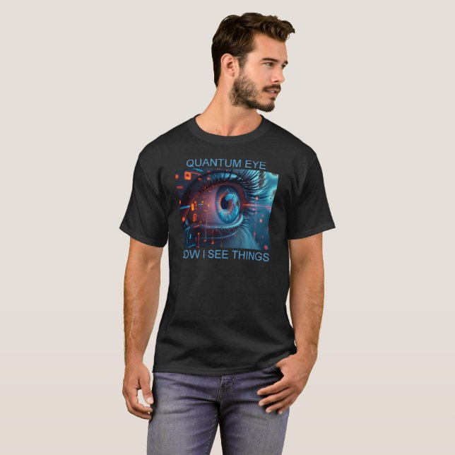 Camiseta Quantum Eye things men black T-shirt (Anverso completo)