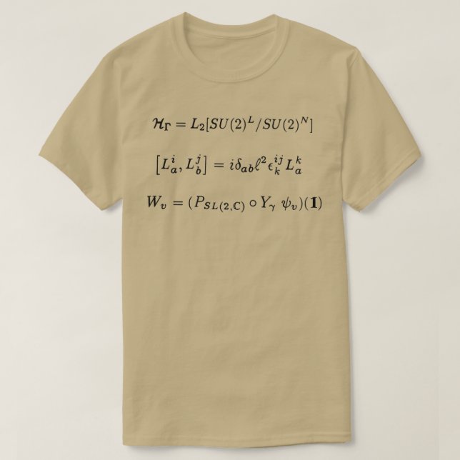 Camiseta quantum loop gravity 1 black  (Diseño del anverso)
