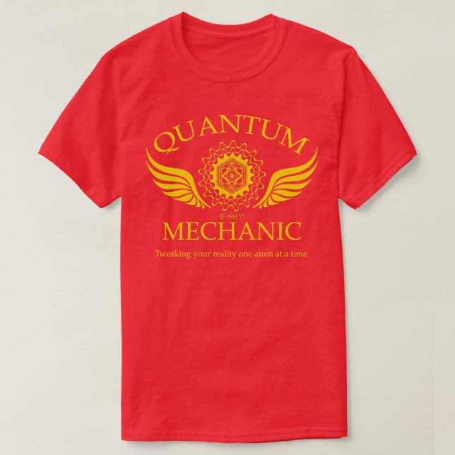 CAMISETA QUANTUM MECHANIC (Diseño del anverso)