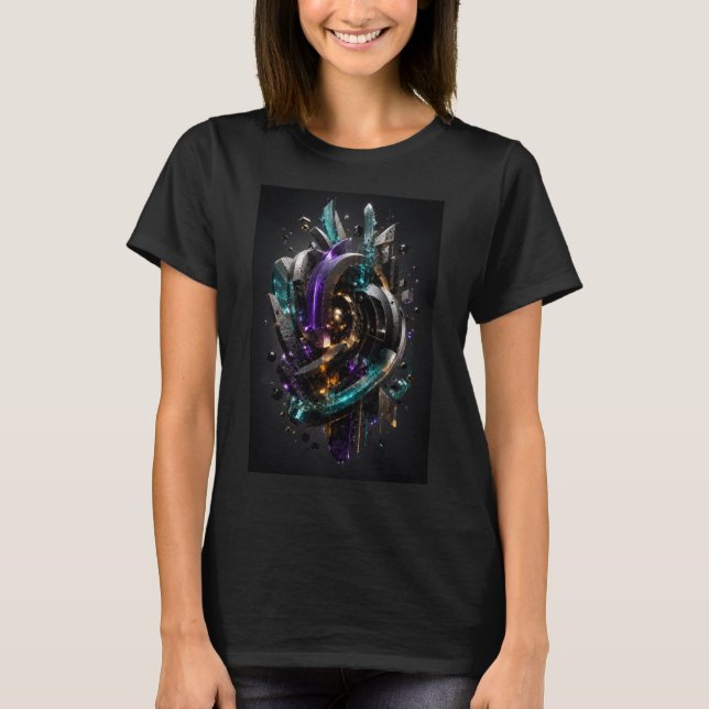 Camiseta Quantum Prism Nexus 3D  (Anverso)