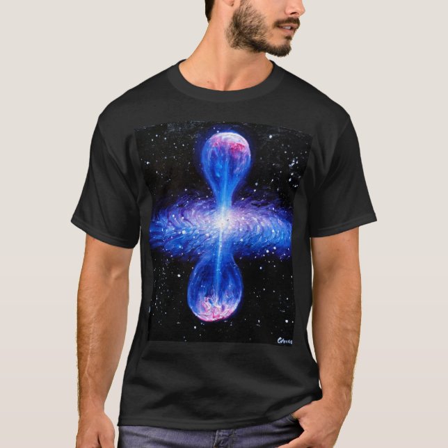 Camiseta Quasar azul (Anverso)