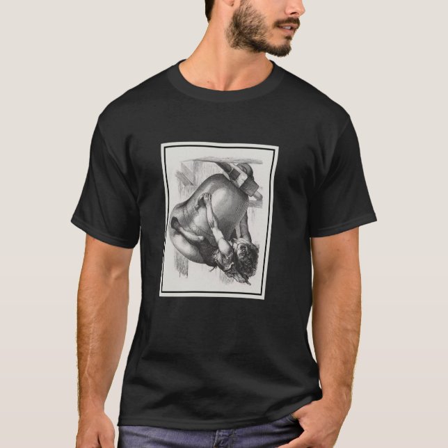 Camiseta Quasimodo tocando las campanas de la catedral (184 (Anverso)