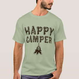Camiseta que acampa - campista contento