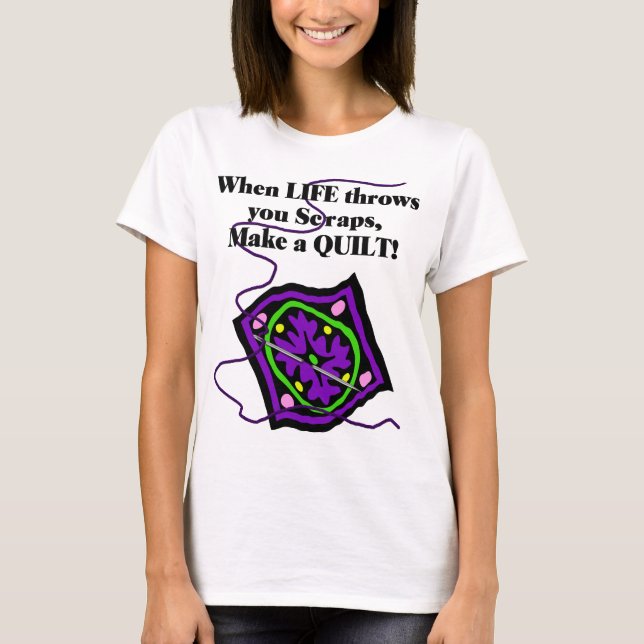Camiseta que acolcha - la vida le lanza los (Anverso)
