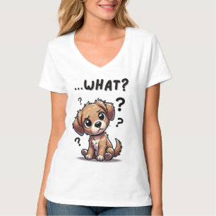 Camiseta "¿qué?" Adorable Personalizado confuso