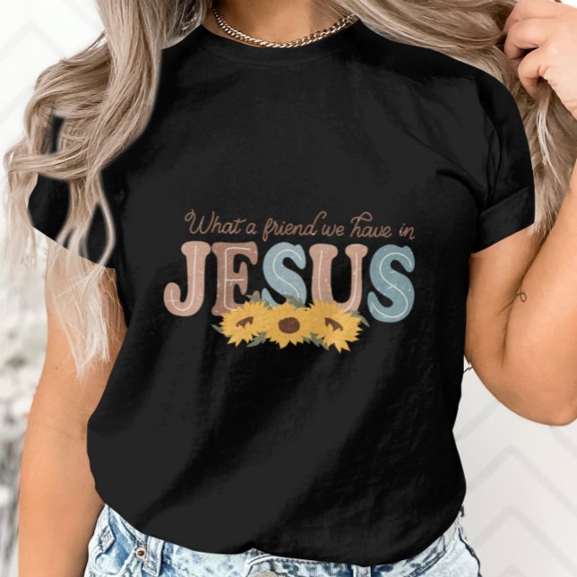 Camiseta Qué amigo tenemos en el gráfico Jesús-Girasol (Subido por el creador)