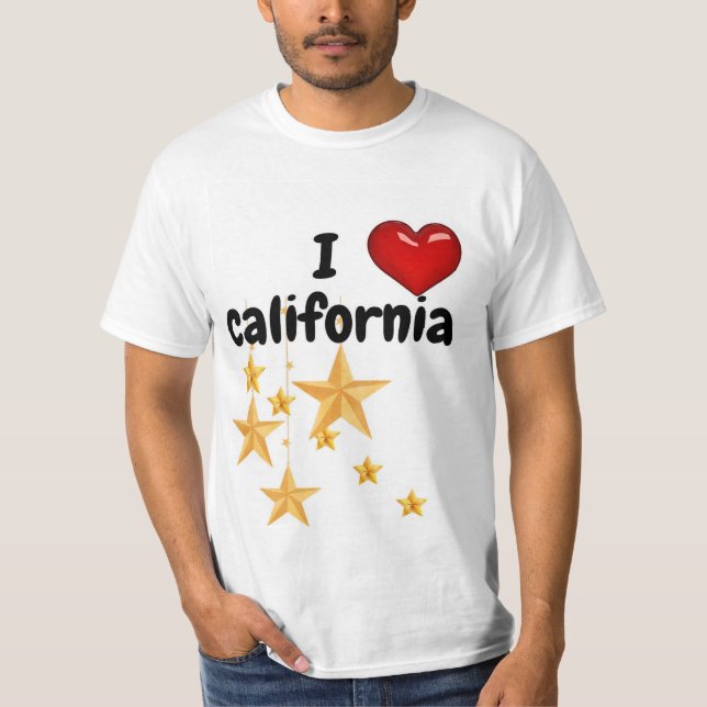 Camiseta que amo California. (Anverso)