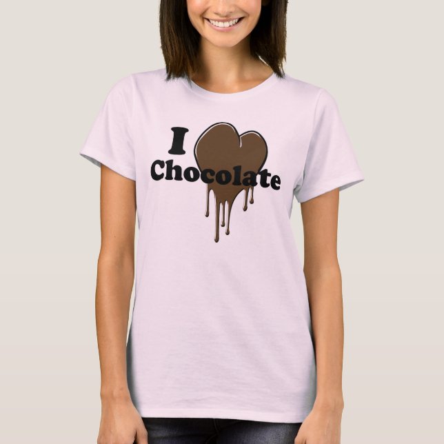 Camiseta que amo el chocolate (Anverso)