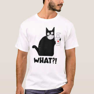 Camiseta ¿Qué anidador de mano negro de máscara de cara?