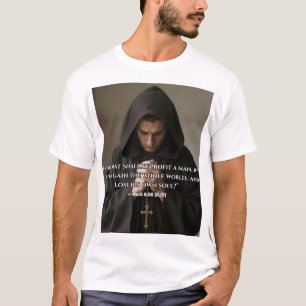 Camiseta “¿Qué aprovechará al hombre?”