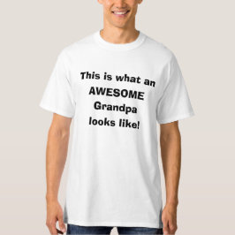 Camiseta Qué asombroso abuelo luce LIke - Personalizable