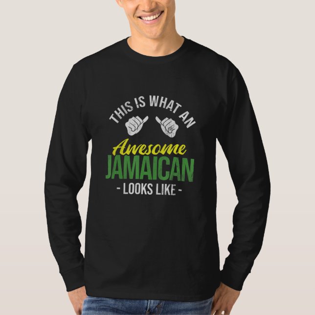 Camiseta Qué asombroso jamaiquino parece un reggae de bande (Anverso)
