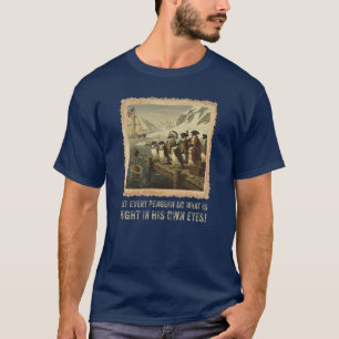 Camiseta Que cada pingüino haga lo que está bien en sus pro