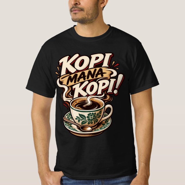 Camiseta Qué café (Anverso)