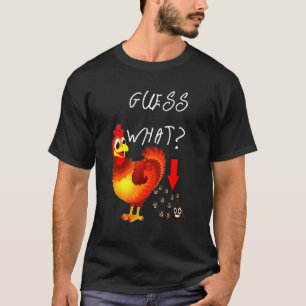 Camiseta Qué caras felices de pollo gallinero granjero
