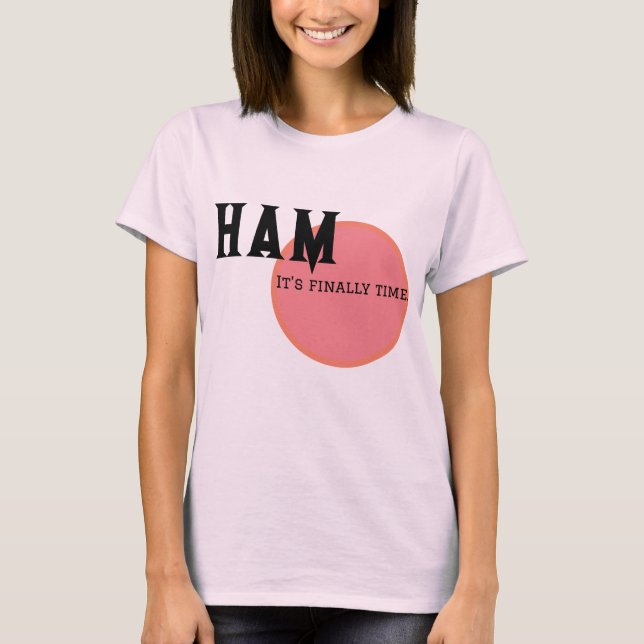 camiseta que celebra la hora del jamón (Anverso)