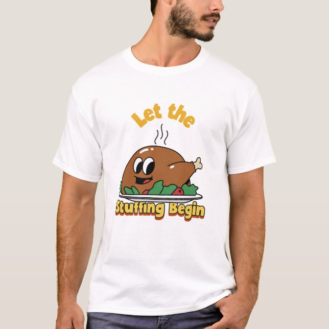 Camiseta Que comience el relleno Divertida fiesta de Acción (Anverso)