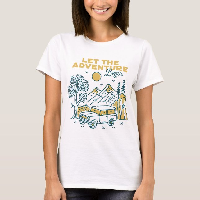 Camiseta Que comience la aventura (Anverso)