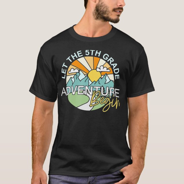 Camiseta Que comience la aventura de quinto grado (Anverso)