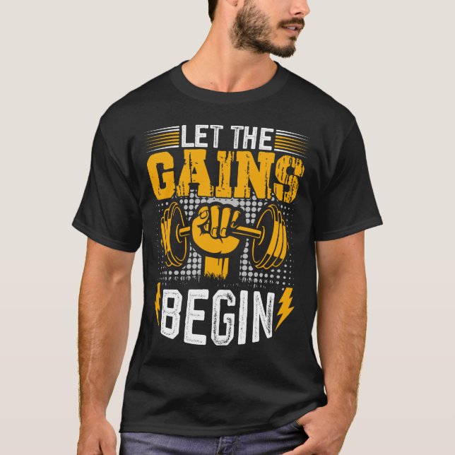 Camiseta Que comiencen las ganancias: el poder de elevación (Anverso)