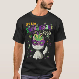 Camiseta Que Comiencen Las Travesuras Gato Mardi Gras