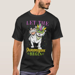 Camiseta Que Comiencen Las Travesuras Mardi Gras Lindos Mar