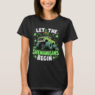 Camiseta Que Comiencen Las Travesuras Monster Truck Boys St