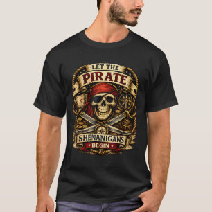Camiseta Que comiencen las travesuras piratas Halloween vin