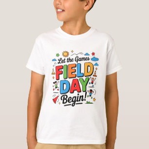 Camiseta Que comiencen los juegos de campo Día de diversión
