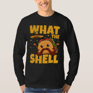 Camiseta ¿Qué concha de juego de palabras para un taco mexi