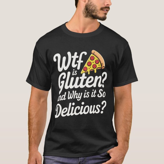 Camiseta ¿qué demonios es el gluten? (Anverso)