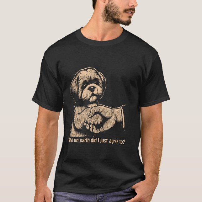 Camiseta ¿Qué diablos acabo de aceptar? Expresión divertida (Anverso)