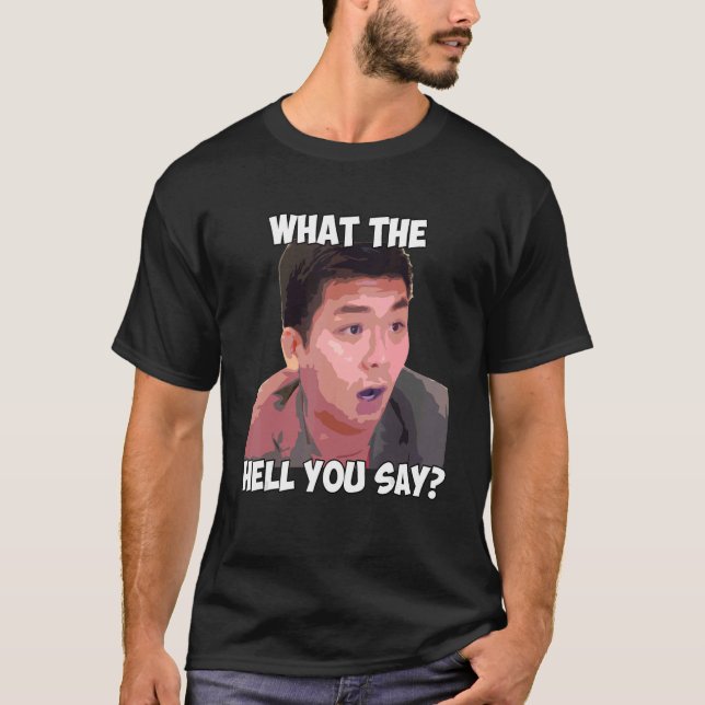 Camiseta Qué diablos dices que Meme Steven He citado (Anverso)