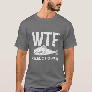 Camiseta Qué diablos dónde está ella Peces amigos