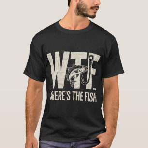 Camiseta ¿Qué diablos? Regalos de pesca para hombres Día de