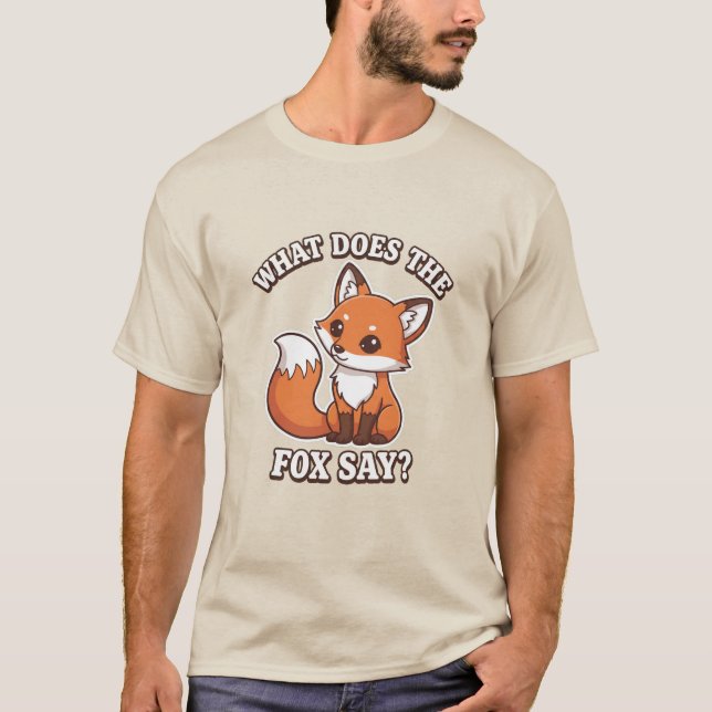 Camiseta ¿Qué dice el zorro? (Anverso)