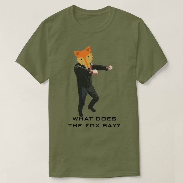 Camiseta ¿Qué dice el zorro? (Diseño del anverso)