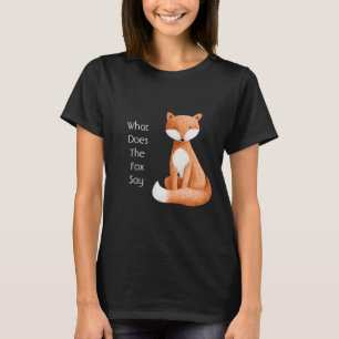 Camiseta ¿Qué dice el zorro?