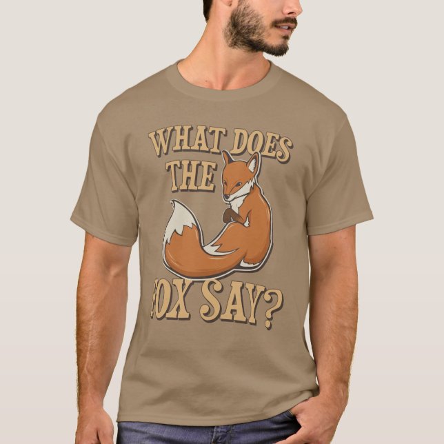 Camiseta ¿Qué dice el zorro? (Anverso)