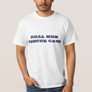camiseta que dice gatos reales del rescate de los