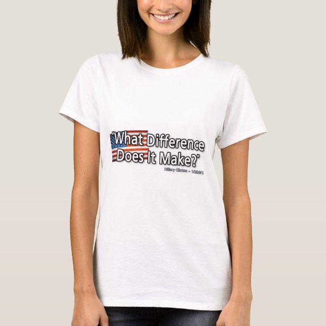 Camiseta Qué diferencia él hace (Anverso)