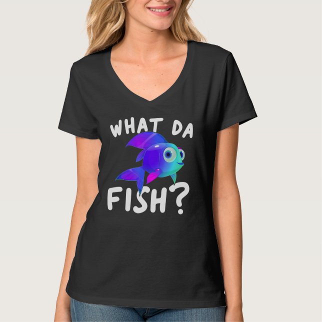 Camiseta Qué Diga Fish Funny Angel Fishing (Anverso)