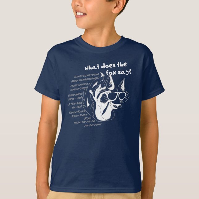 Camiseta ¿Qué dijo el Zorro? (Anverso)