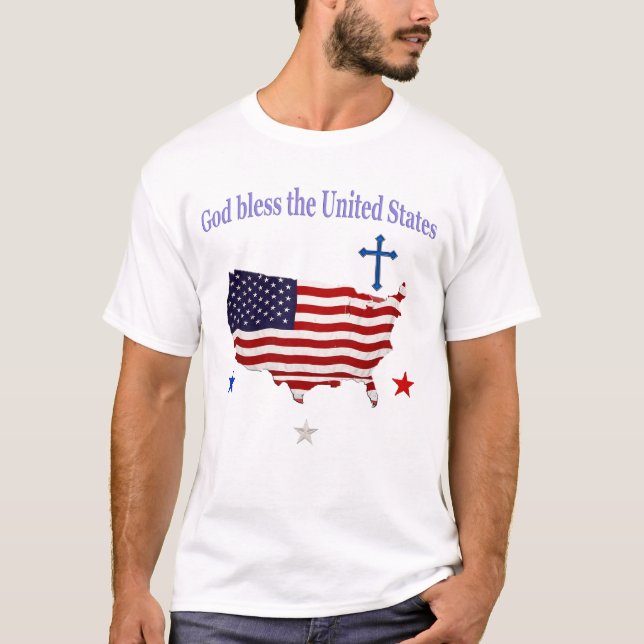 Camiseta Que Dios bendiga a Estados Unidos (Anverso)