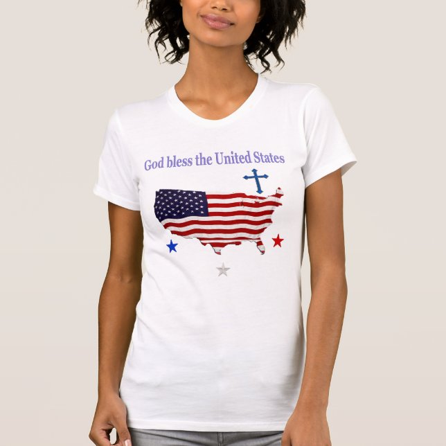Camiseta Que Dios bendiga a Estados Unidos (Anverso)