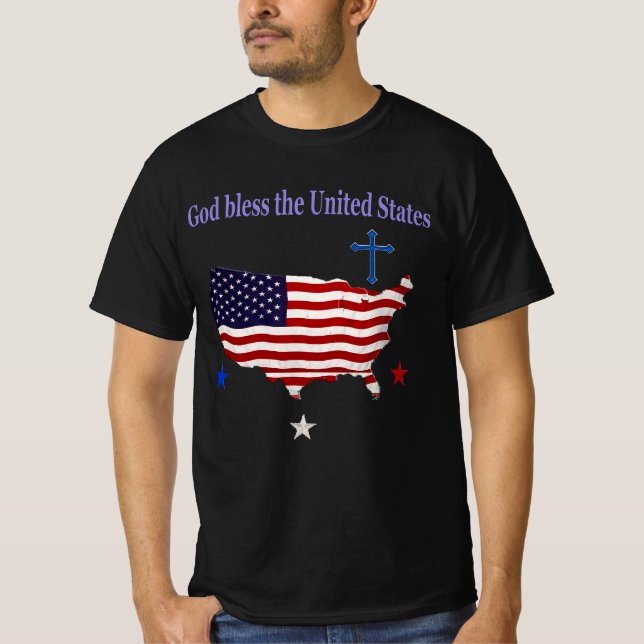 Camiseta Que Dios bendiga a Estados Unidos (Anverso)