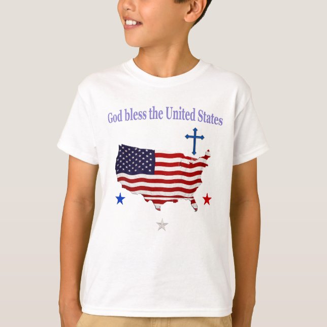 Camiseta Que Dios bendiga a Estados Unidos (Anverso)