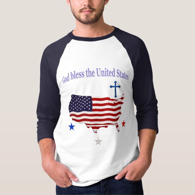 Camiseta Que Dios bendiga a Estados Unidos (Anverso)