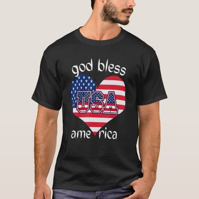 Camiseta Que Dios bendiga a Estados Unidos en estos días di (Anverso)